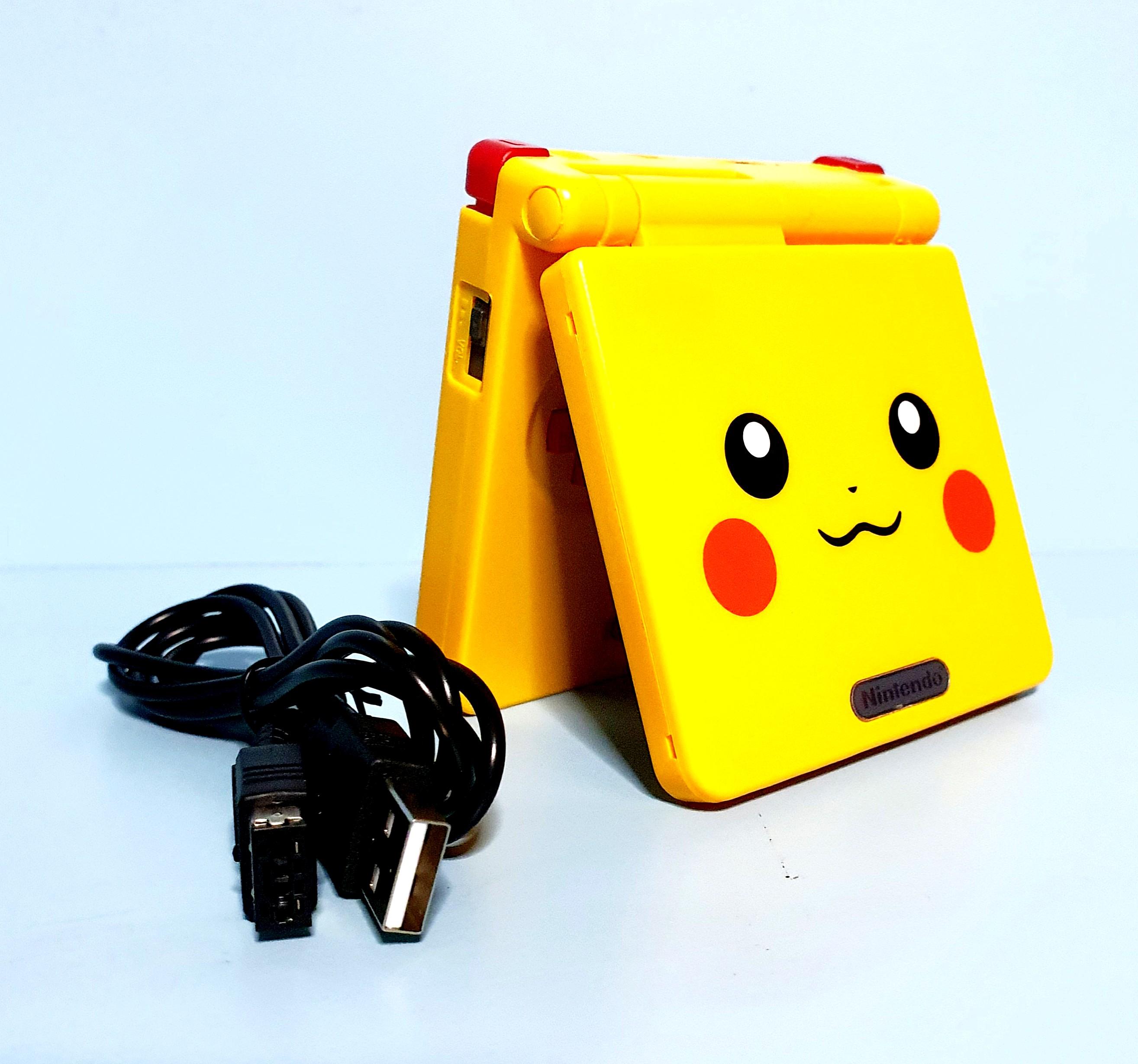 gameboy advance sp pikachu edition