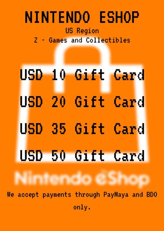 Nintendo eshop paymaya shop