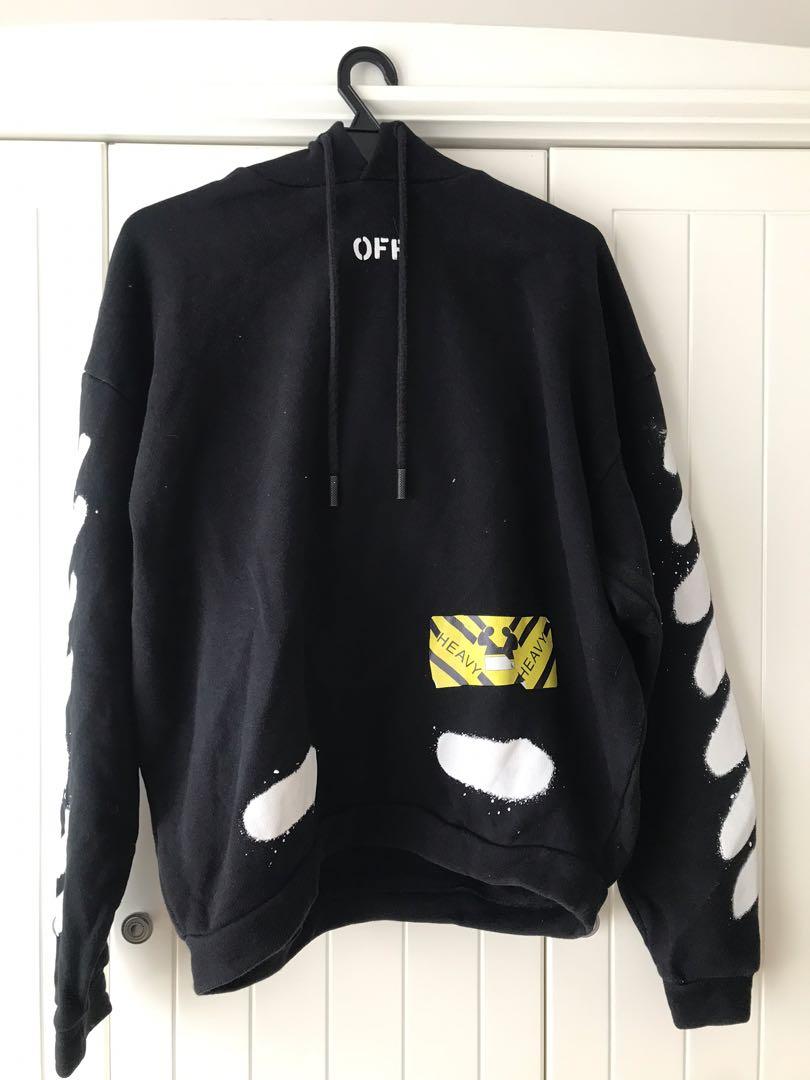 OffWhite Spray Paint Hoodie Men s Fashion Tops Sets Tshirts