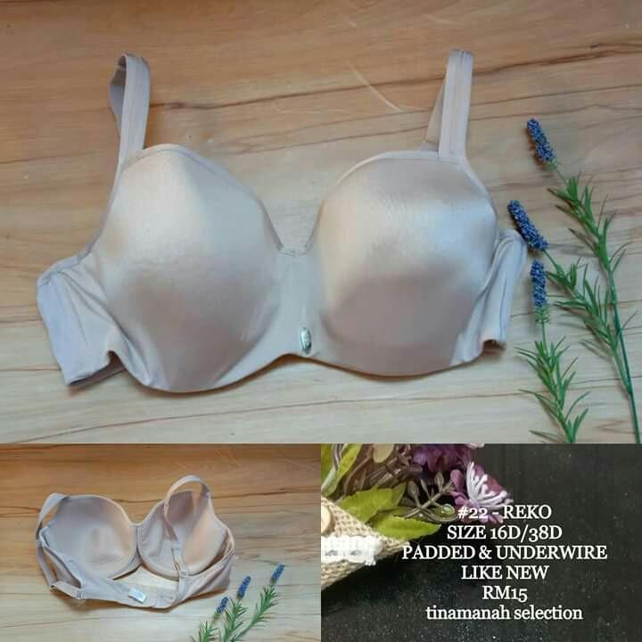 Plain nude bra size 38D bundle like new, Women's Fashion, Tops
