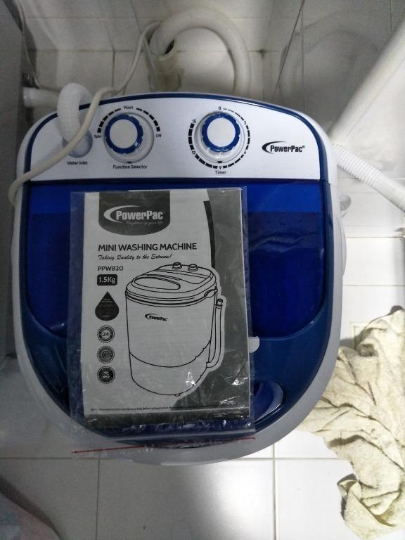 PowerPac Mini Washing Machine, Home Appliances, Cleaning & Laundry on Carousell
