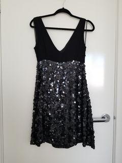 Prophecy sequined black dress size XS