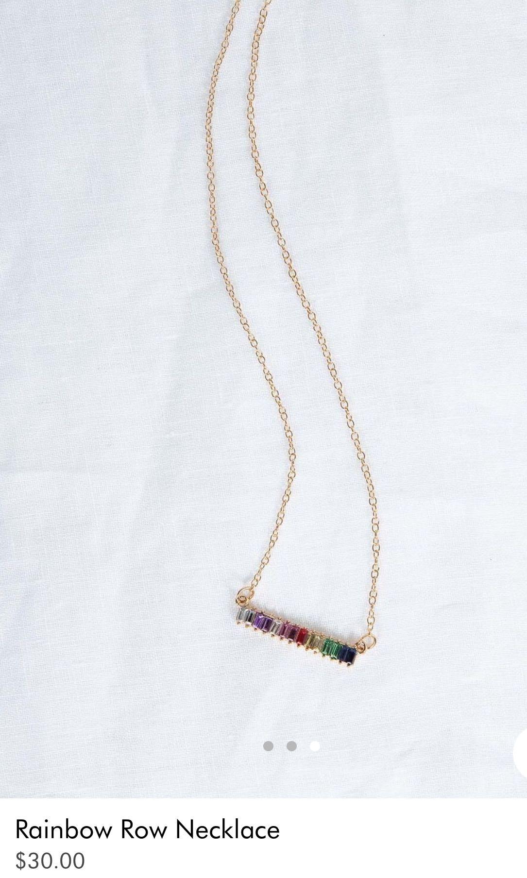 Rainbow online row jewelry
