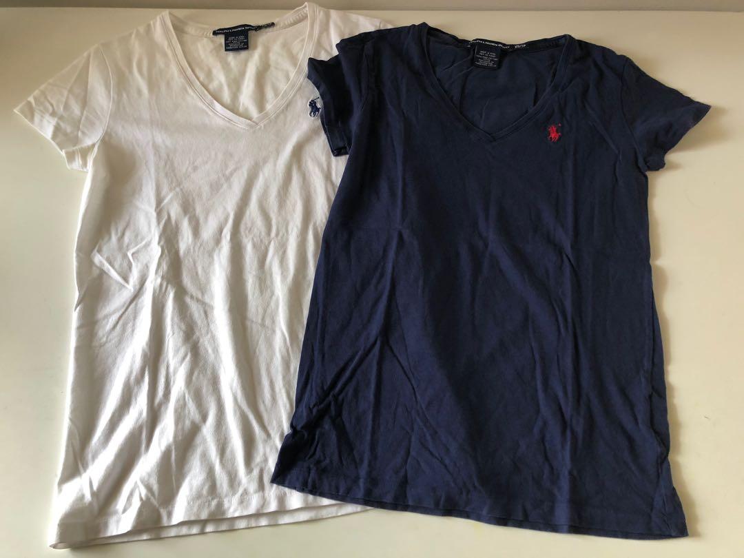 Ralph Lauren V Neck Tees, Women's 