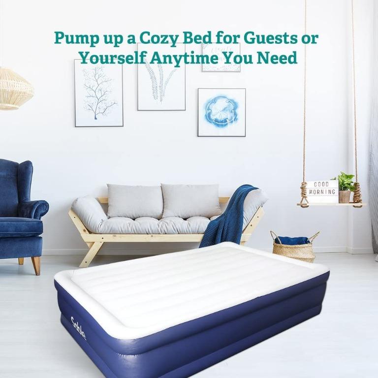 Sable Queen Size Air Bed with Builtin Electric Pump, Furniture & Home