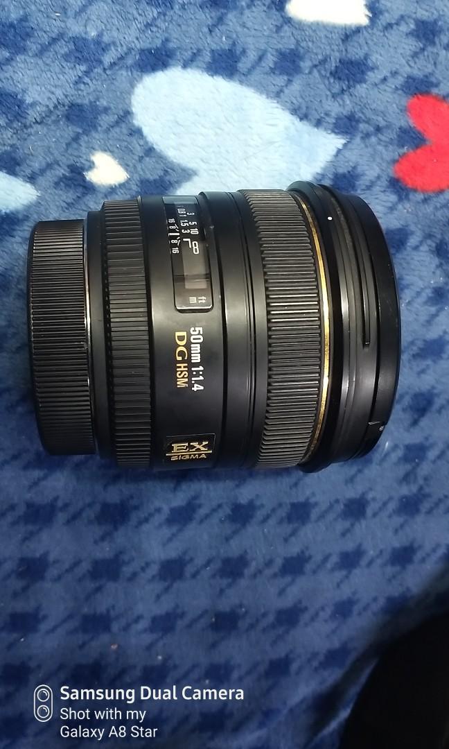Sigma 50mm f1.4 for Canon, 相機攝影, 鏡頭及裝備在旋轉拍賣