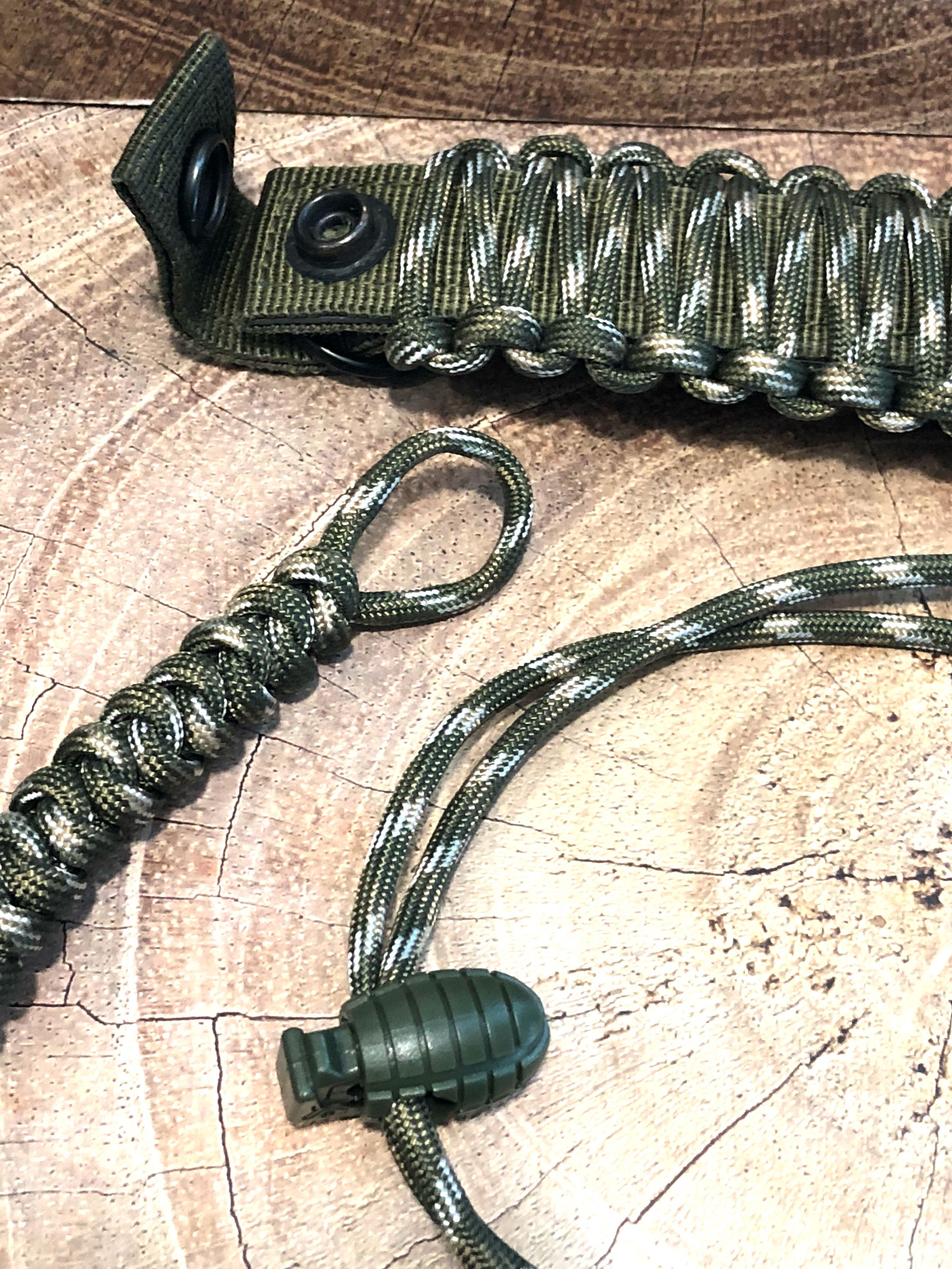 Stockwhip Paracord Bespoken Tactical Stockwhip In Army Green Camo