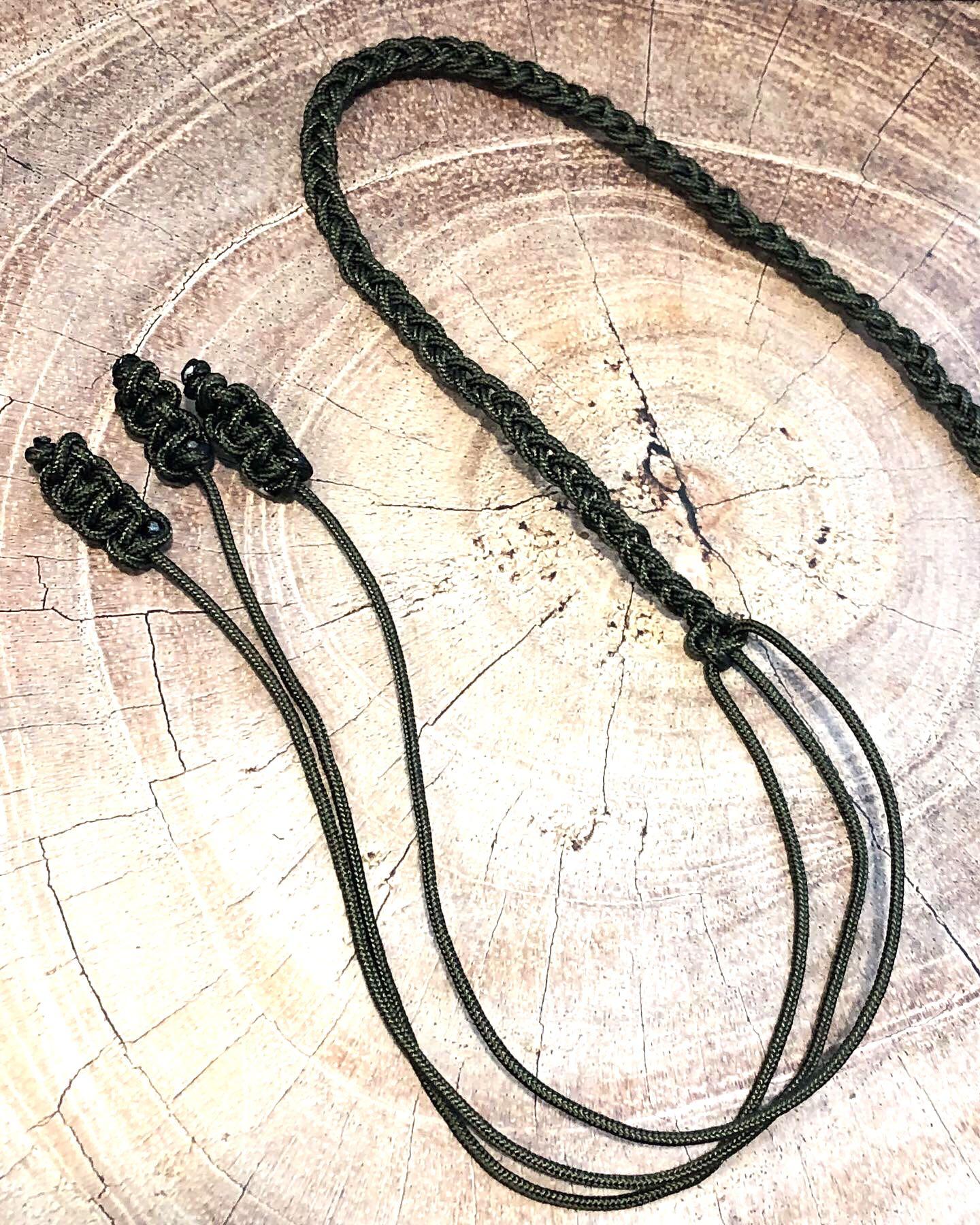 Stockwhip Paracord Bespoken Tactical Stockwhip In Army Green Camo