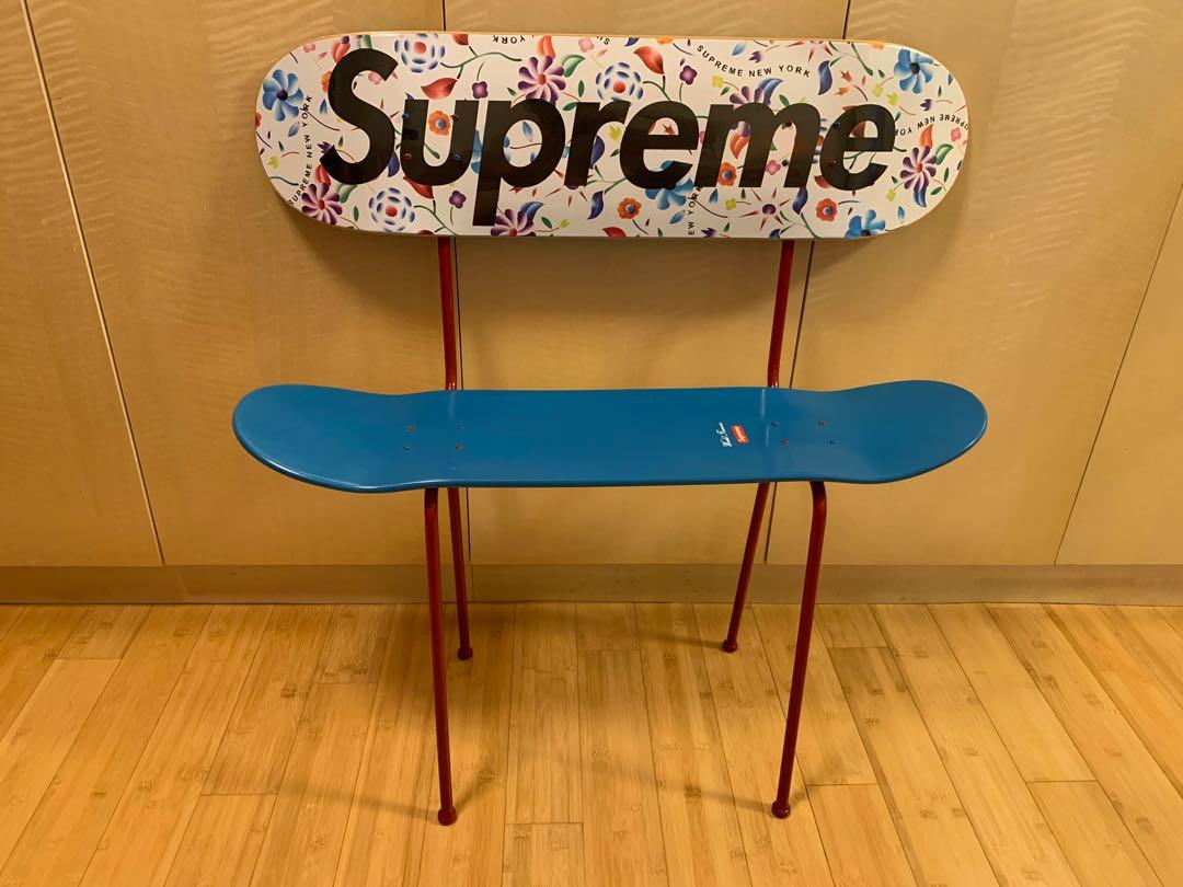 19ss Supreme skateboard deck chair 滑板 椅 櫈 凳, 傢俬＆家居, 傢俬, 椅子 Carousell