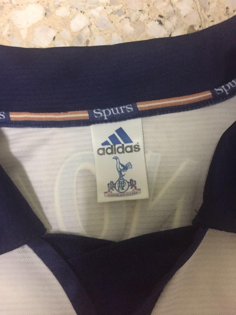 ADIDAS Tottenham Hotspur 99/00 Away Shirt (Ginola #14/ L), Men's Fashion,  Activewear on Carousell