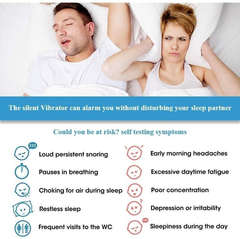 Viatom Checkme O2 Sleep Oxygen Monitor w Vibration Alert for Snore ...