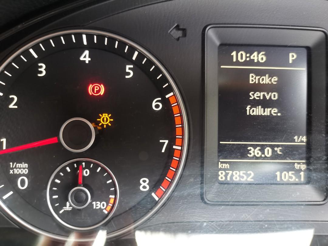 Brake servo shop failure vw