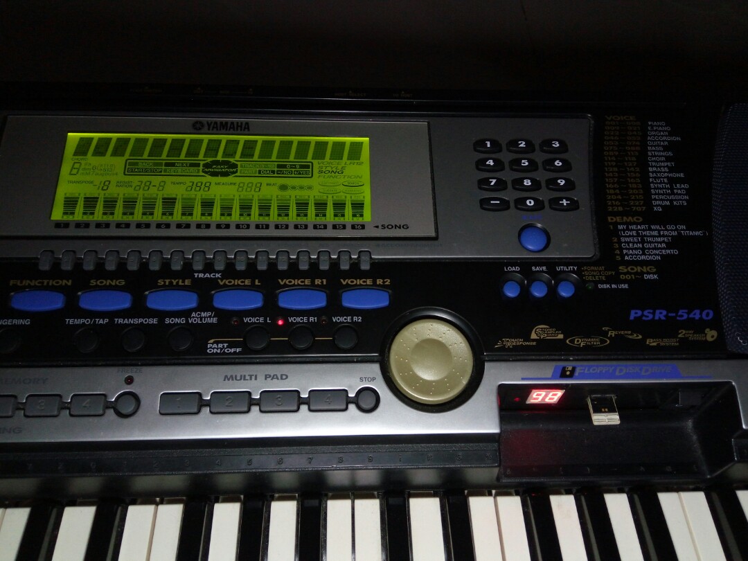 Floppy 轉 usb Floppy disk emulator for Yamaha PSR540 keyboard floppy