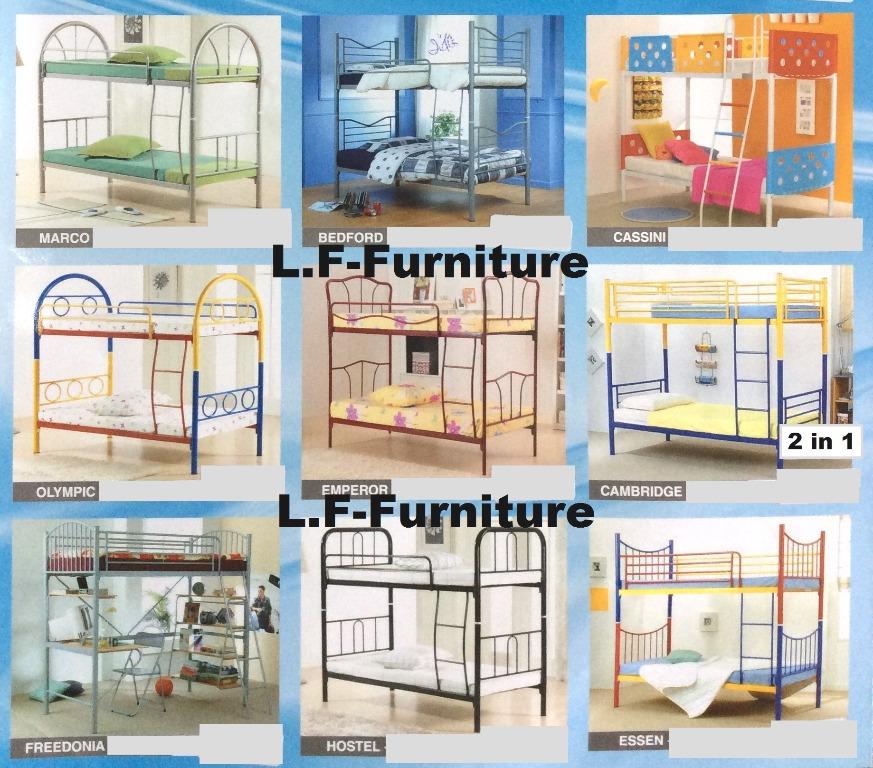 Bunk Bed Loft Bed Double Decker Bed Katil Loteng 2 Tingkat Home Furniture Furniture On Carousell