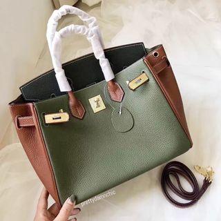 ❣️ Real Calf Leather Colourblock Bag