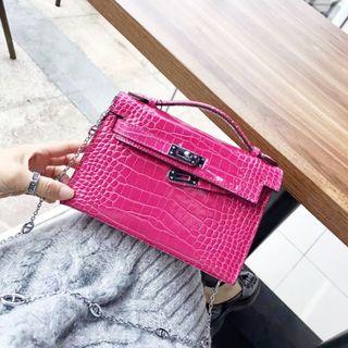 ✨ Real Leather Croc Embossed Bag (P0)