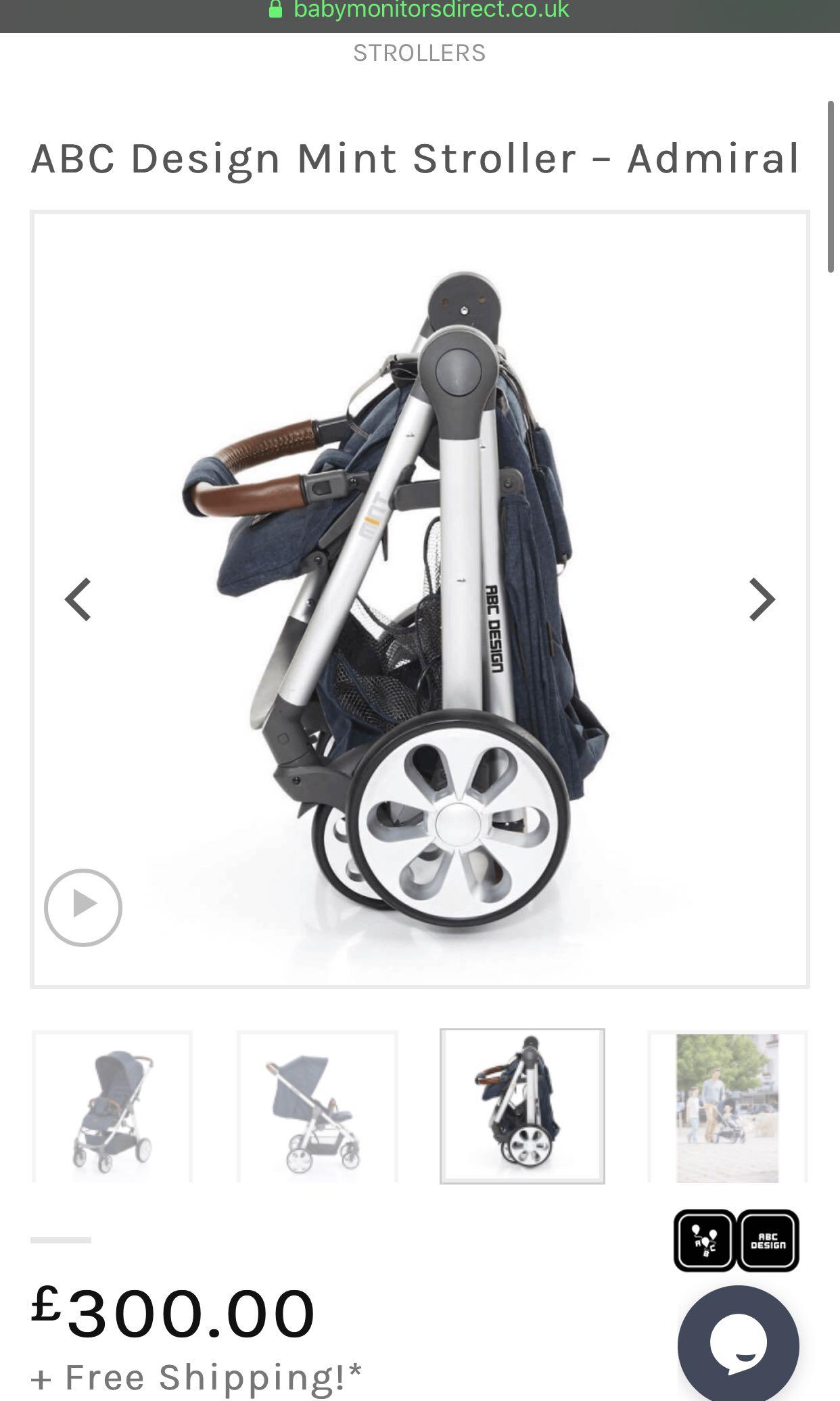 ABC Design Mint Stroller 9 90 New BB 15kg