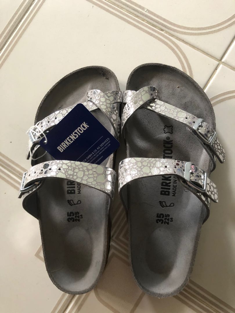 Metallic stones sales silver birkenstock