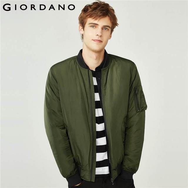 BNIP Giordano Bomber Jacket in Forest Green