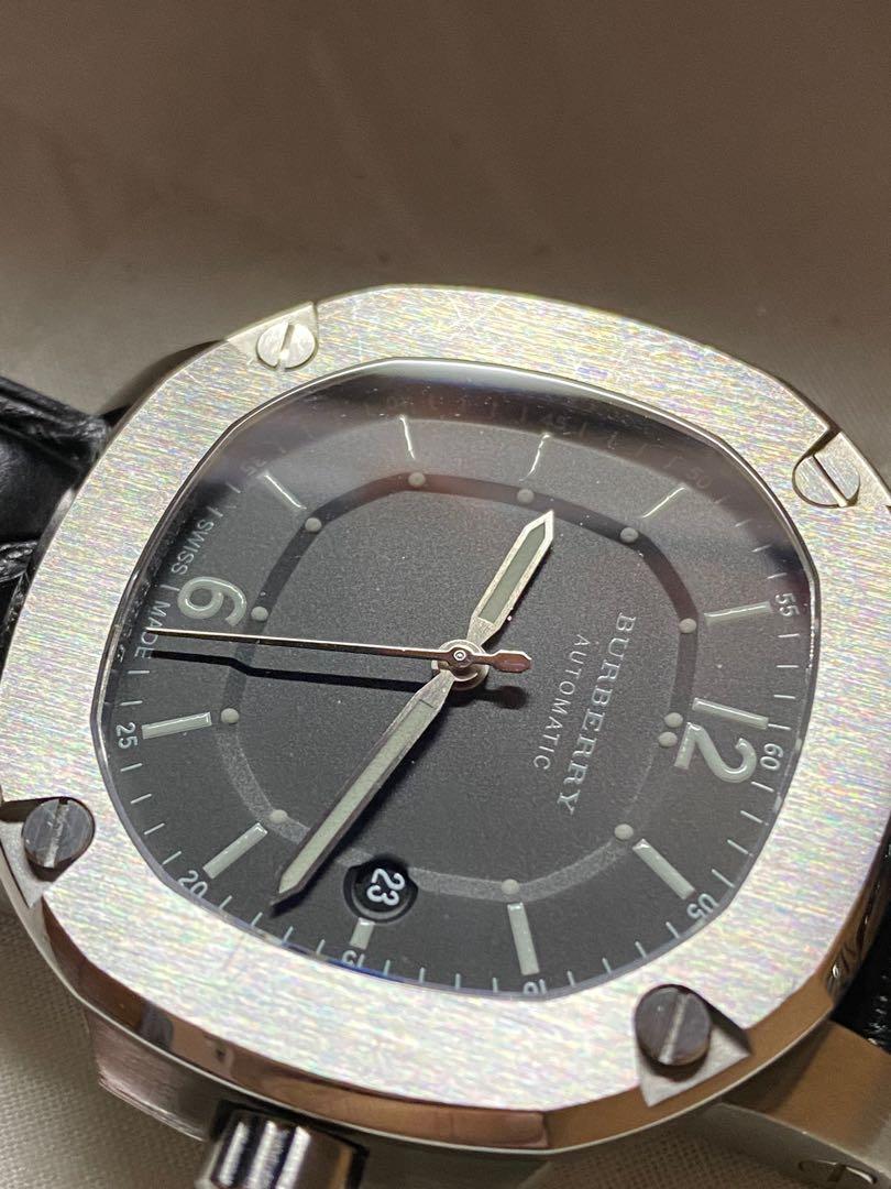 Burberry BBY1200 Men s automatic Luxury Britain Octagonal Alligator Strap Watch