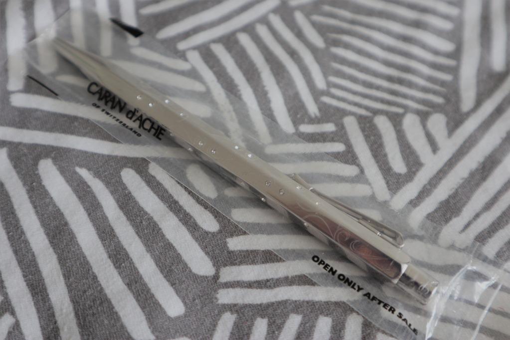 Caran D'ache - Ecridor Ballpoint Pen - Palladium Flowers - New in Box