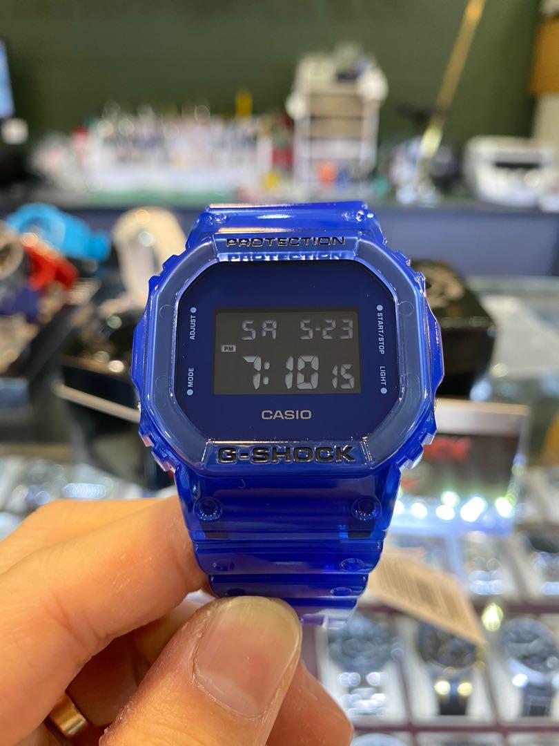 G shock jelly hot sale blue