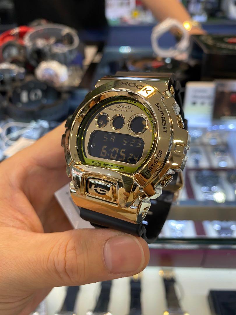 Casio G Shock GM 6900G 9DR Kelapa besi Bulat Emas FBKGZ Men s