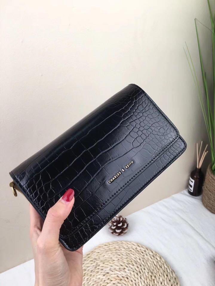 Charles and top keith clutch bag