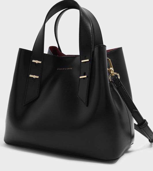 charles & keith embellished slouchy handbag