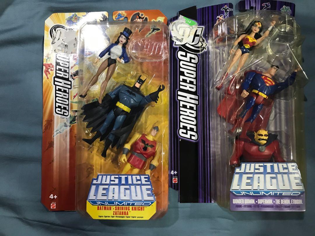 MATTEL Justice League Unlimited Batman Shining Knight Zatanna Figure Set