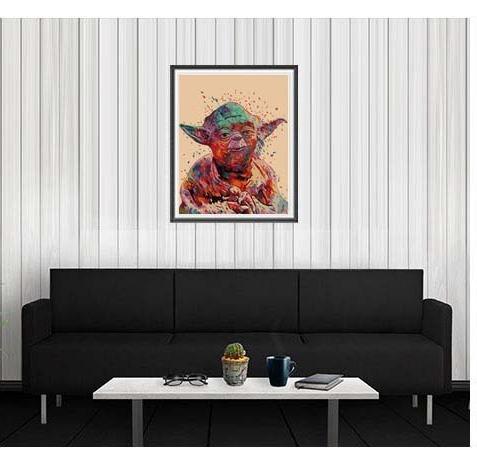Diy Paint By Numbers Star Wars Yoda Art Canvas Painting Design