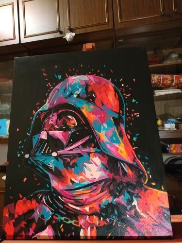 Diy Paint By Numbers Star Wars Darth Vader Art Canvas Painting