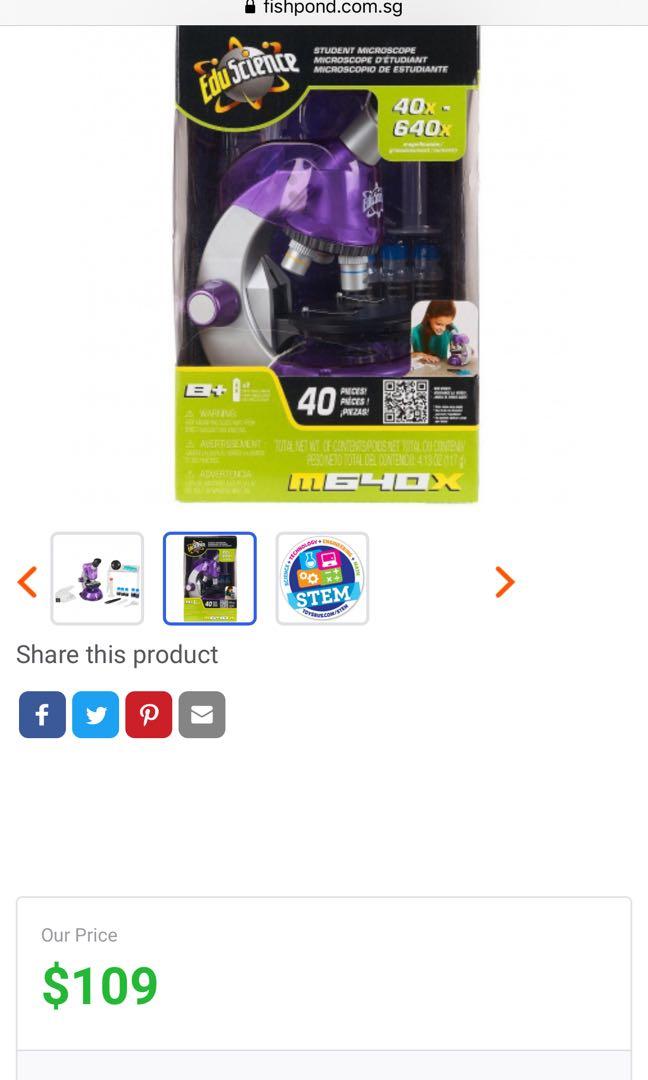 Edu Science M640x Student Microscope Toys'R'Us, Everything Else on