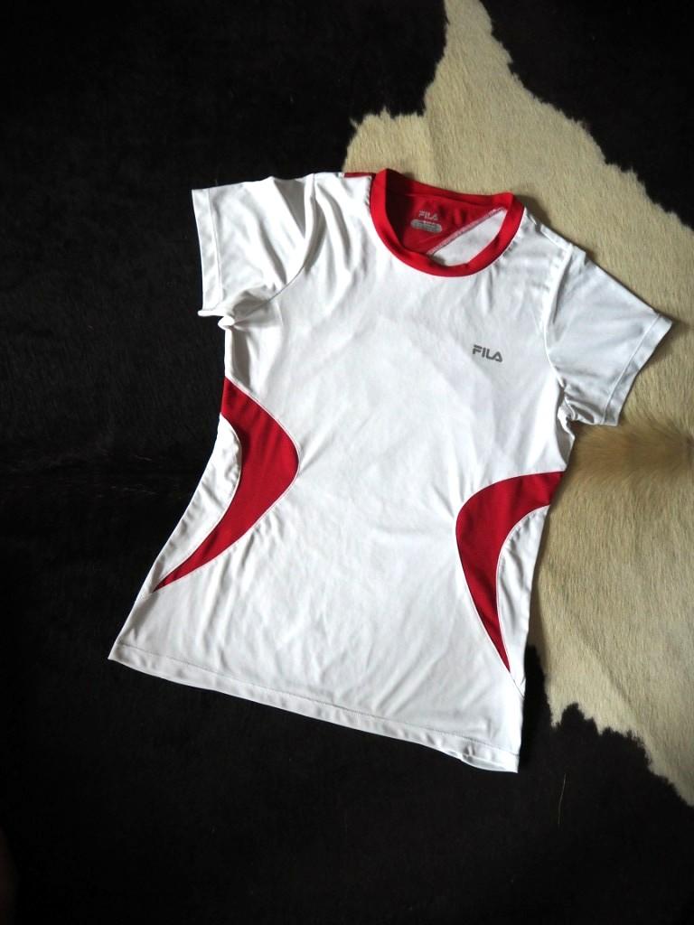 FILA Red/White Dri-fit T-Shirt, Women's 