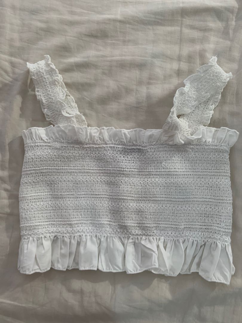 forever 21 white tank top
