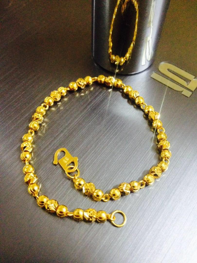 Gelang Emas 916 Original 18cm Women S Fashion Jewellery On Carousell