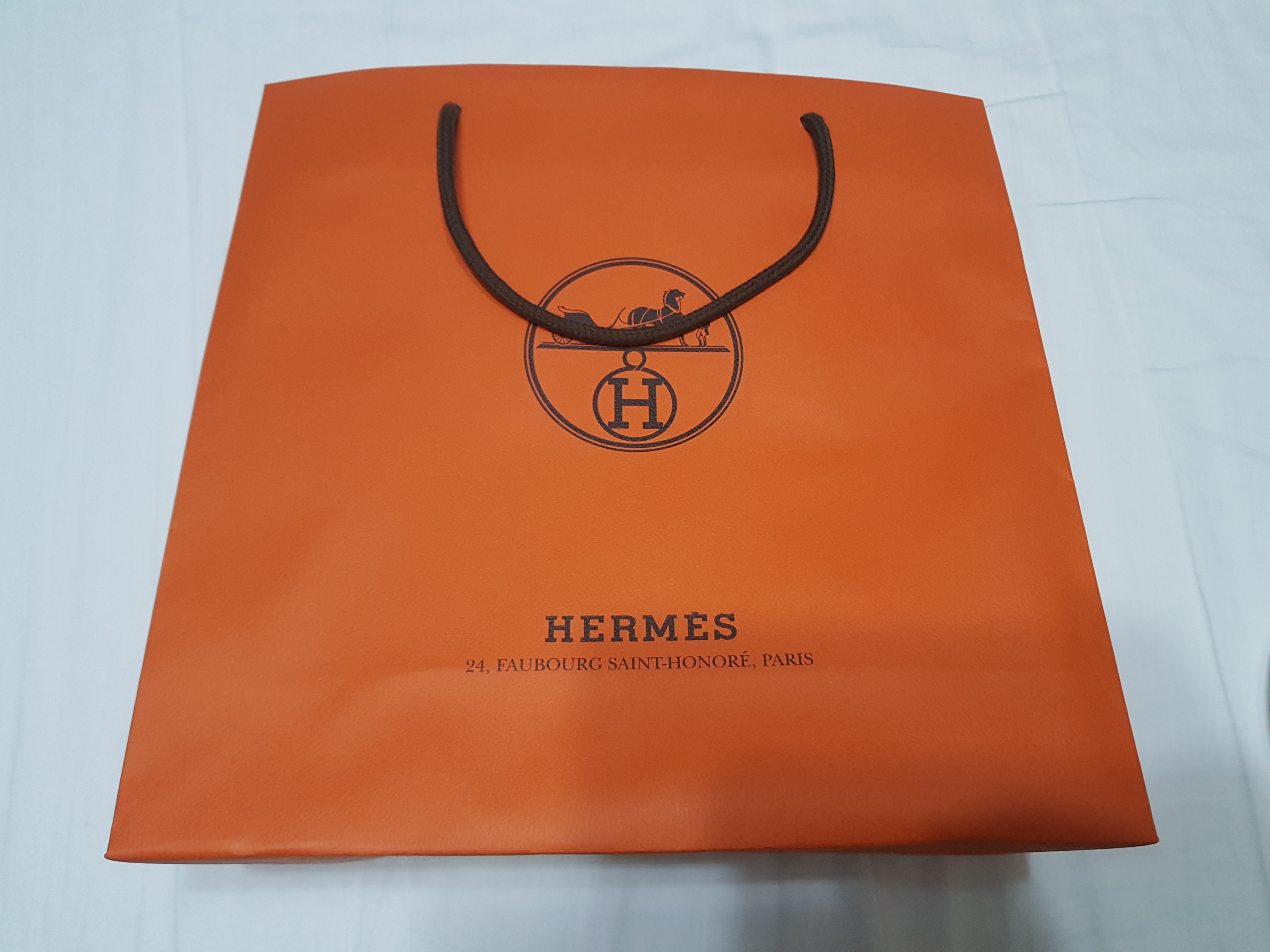 hermes paper bag original