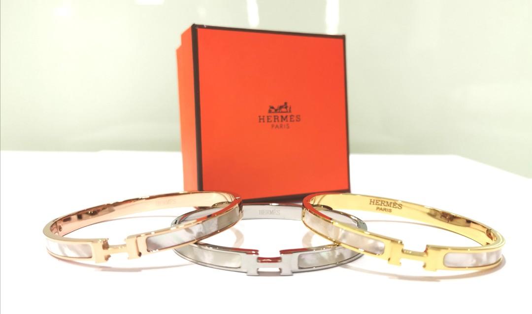 Hermes Shell Bracelet, Women's Fashion, Jewelry u0026 Organisers, Bracelets on  Carousell