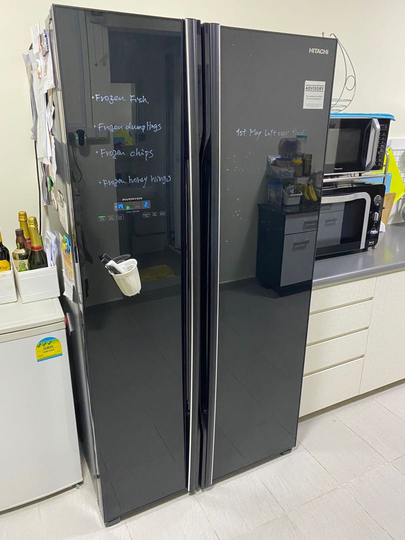 Hitachi Side By Side Fridge RS705P2MSGBK 609L, TV & Home Appliances
