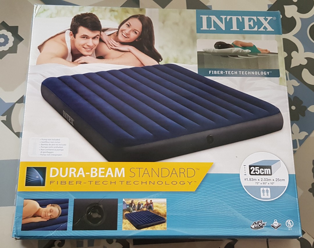 Intex Air Mattress King Size with Electric Pump, Furniture & Home