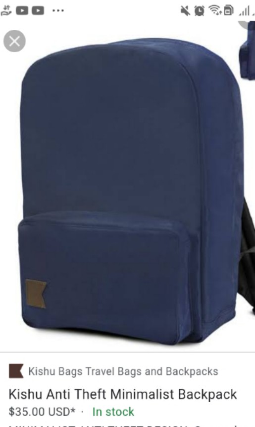 Kishu anti theft bag discount