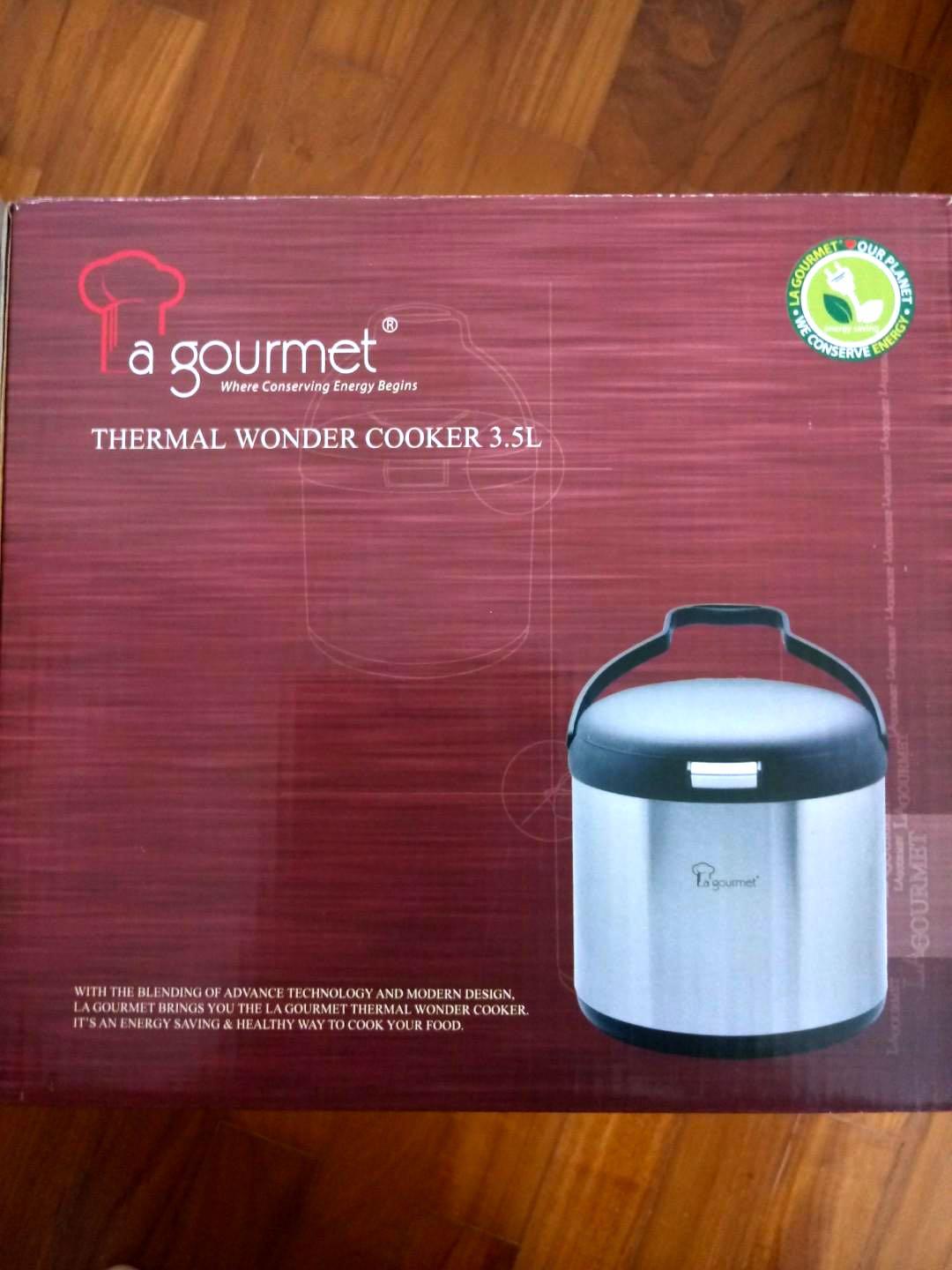 New La Gourmet Thermal Cooker Pot 3.5L, TV & Home Appliances, Kitchen