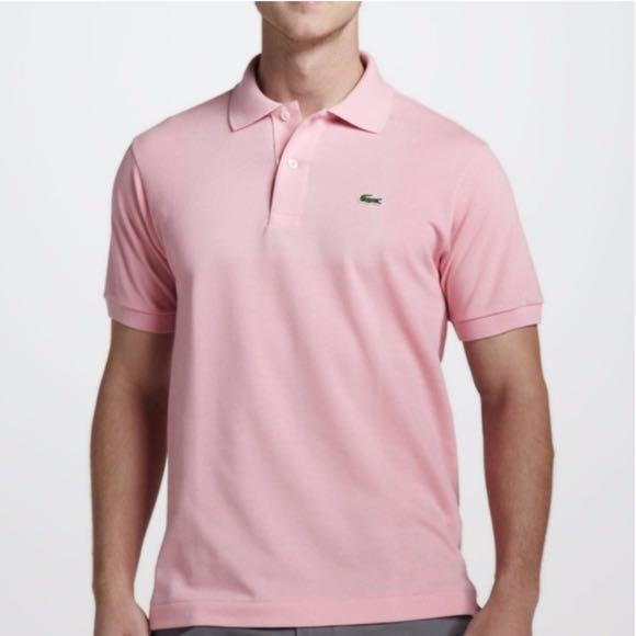 lacoste polo shirts pink