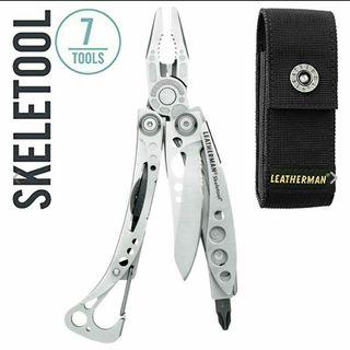 LEATHERMAN SKELETOOL STAINLESS MULTITOOLS with NYLON SHEATH EDC (Made in USA) Gerber