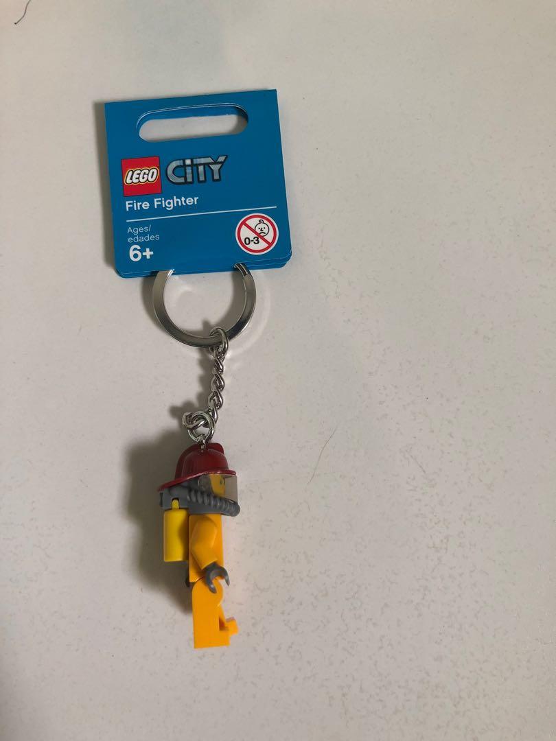 Lego store fireman keyring