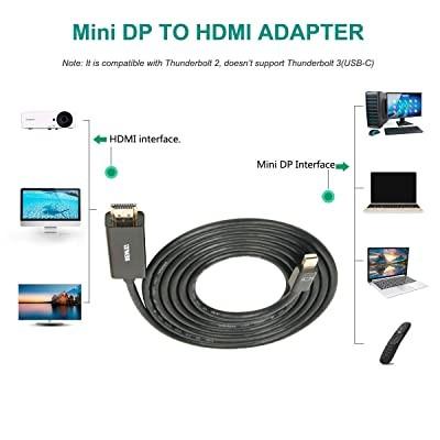 Mini DisplayPort to HDMI Adapter for iMac (BEFORE 2017) Mini DP to HDMI  Adapter Compatible with MacBook Air/Pro, Microsoft Surface Pro/Dock,  Projector and More 2-Pack 