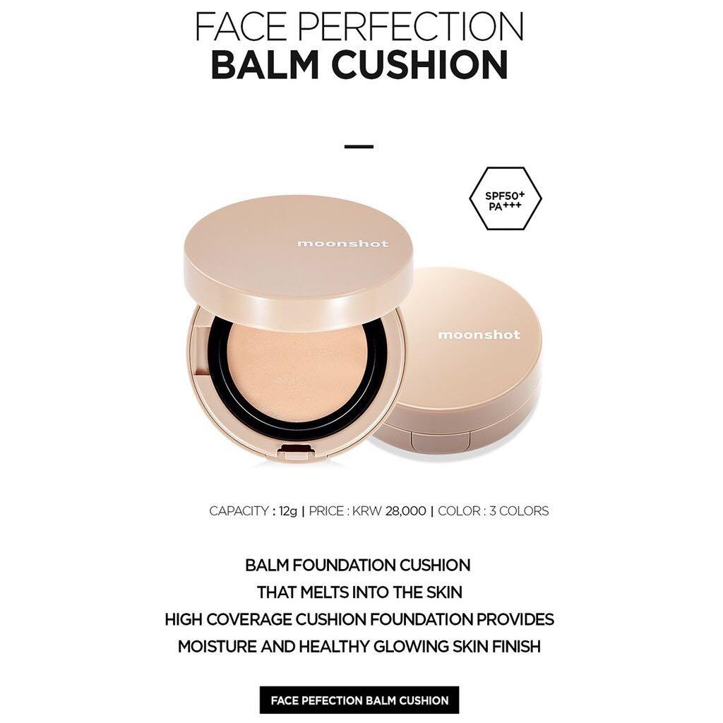 Moonshot Face Perfection Balm Cushion, Beauty & Personal Care, Face, Makeup  Products on Carousell