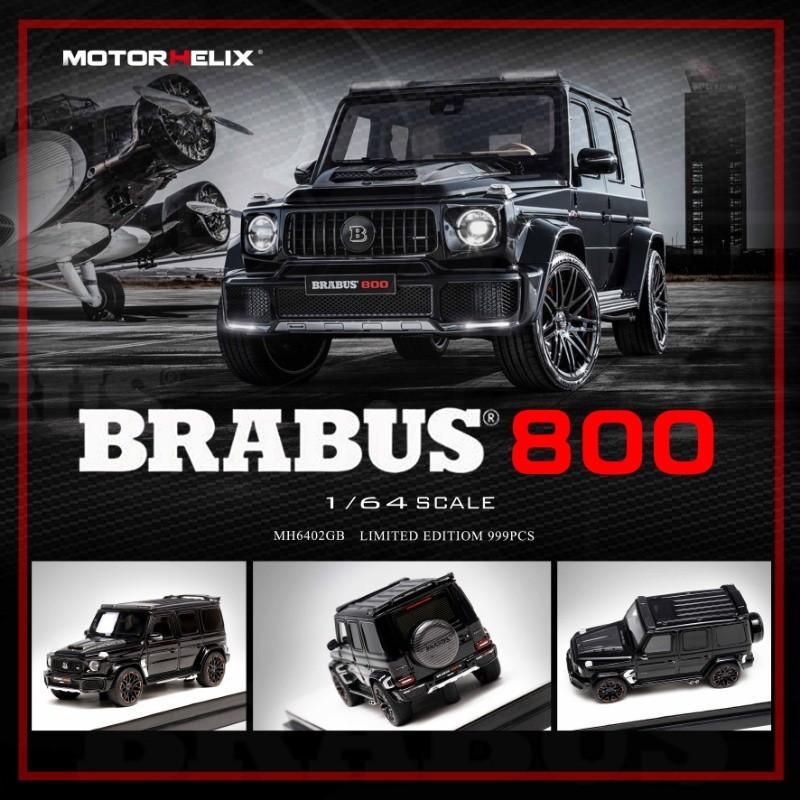 MOTORHELIX 1:64 BRABUS首款BRABUS G800，金屬黑，全球限量999台