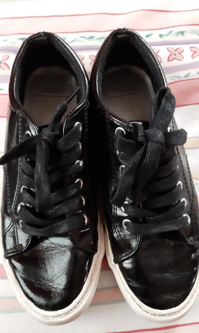 m&s patent leather shoes