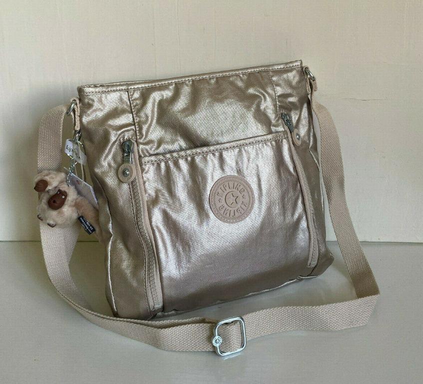 Kipling sparkly gold deals
